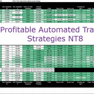 Profitable Automated Trading Strategies NT8 8