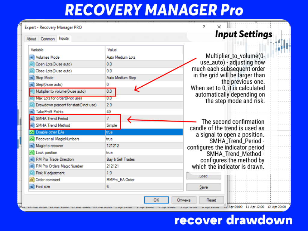 Recovery Manager Pro EA MT4 For Build 1441+ 11