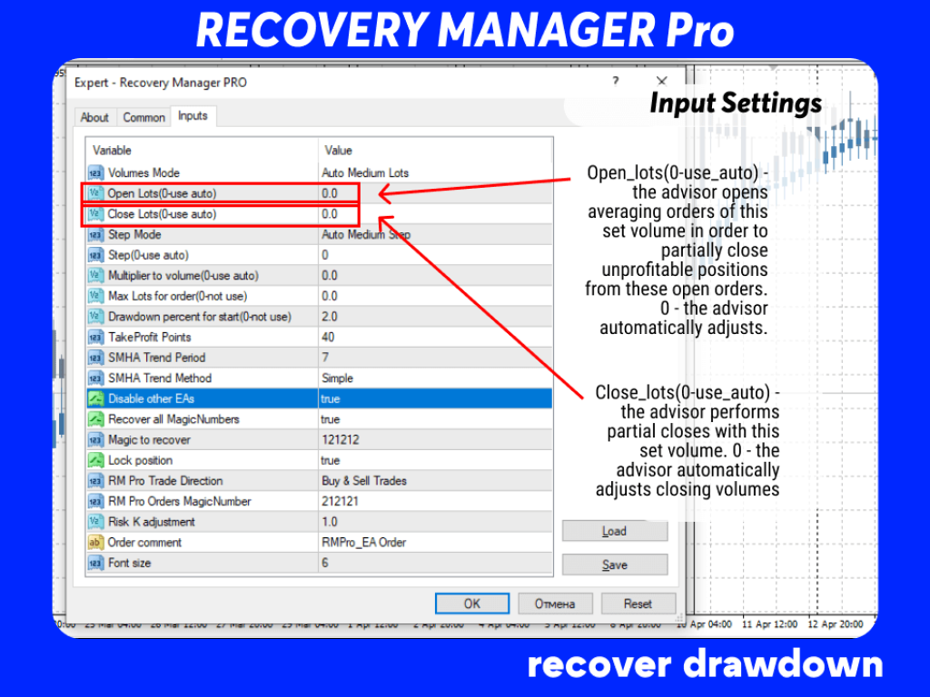 Recovery Manager Pro EA MT4 For Build 1441+ 7