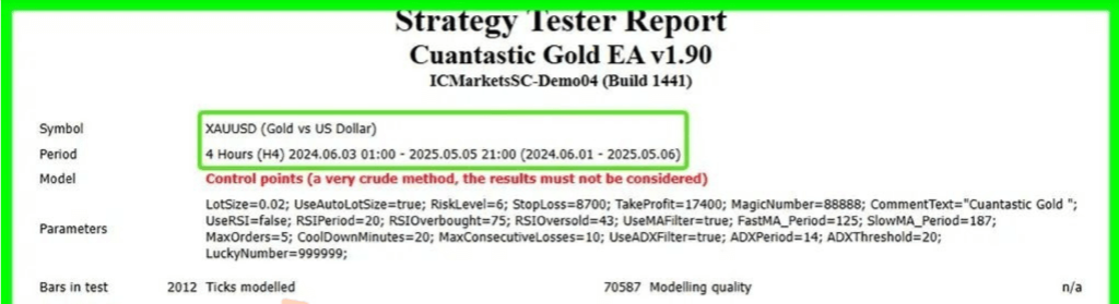 Cuantastic Gold EA MT4 & MT5 BUNDLE 6