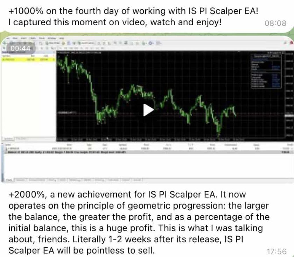 IS PI SCALPER EA MT4 (New & Super Popular!!!) 6