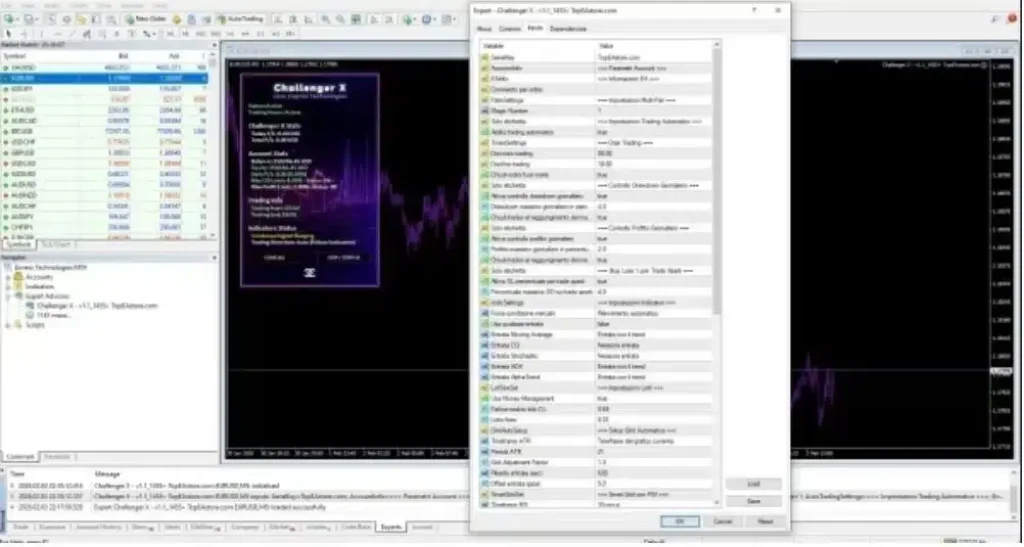 Challenger X EA MT4 v1.1 + SetFiles 4