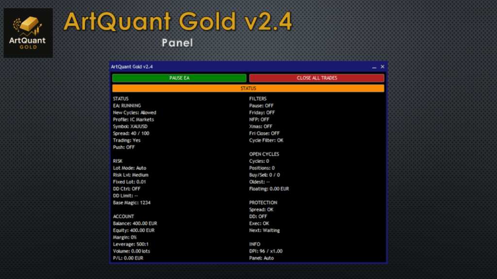 ArtQuant Gold EA MT5 V3.0 3