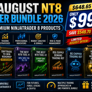 August NT8 Power Bundle 2026 – 7 NinjaTrader 8 Products 2