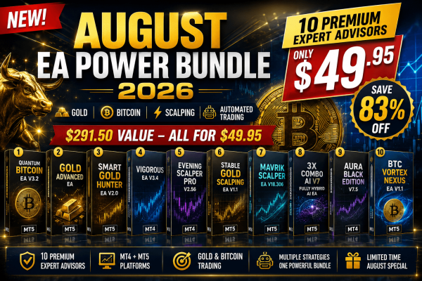 NEW! August EA Power Bundle 2026 – 10 Premium Expert Advisors 1