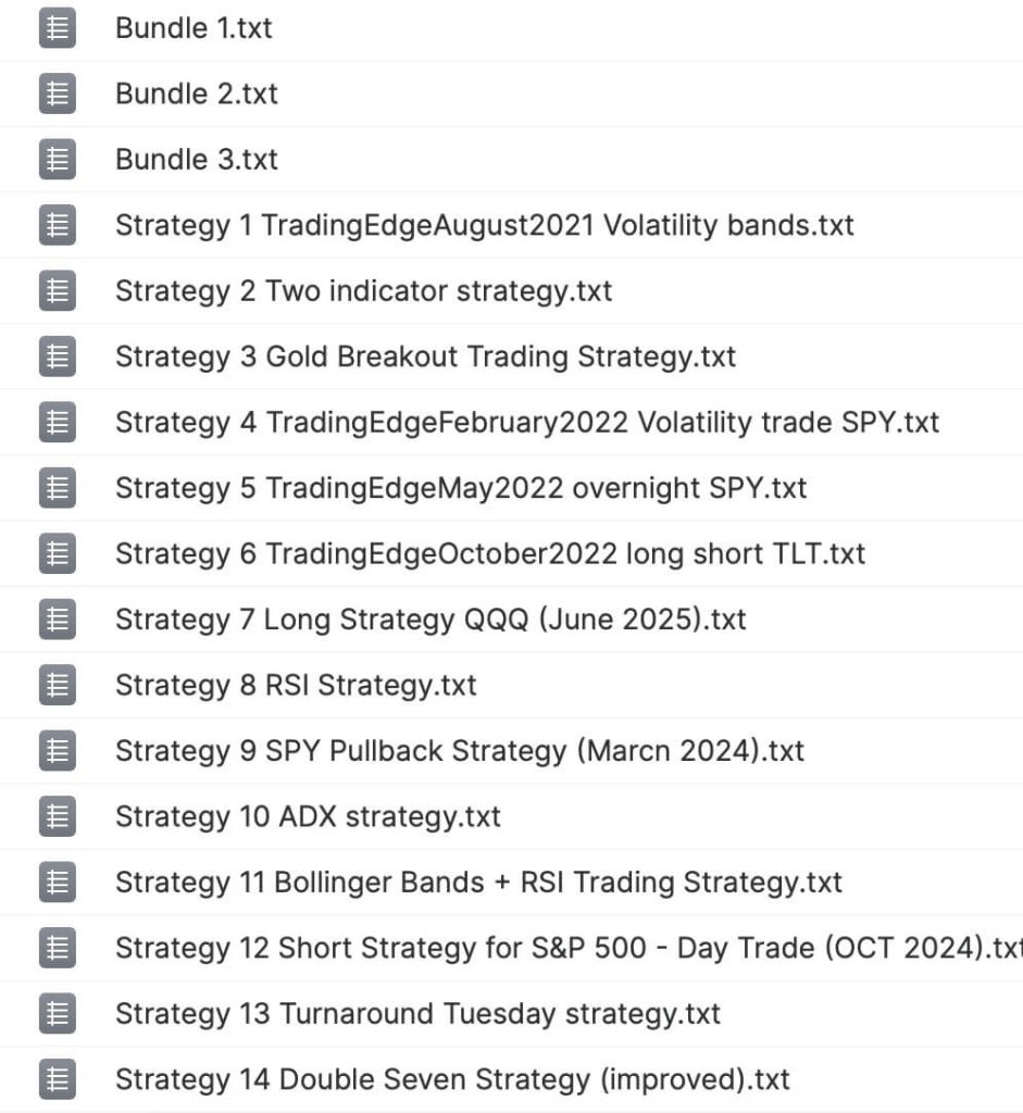 Quantified Strategies – Platinum Bundle_ with Extra Strategies 4