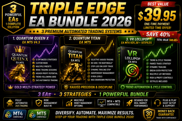 Triple Edge EA Bundle 2026 – Gold Precision & Trend Automation 1