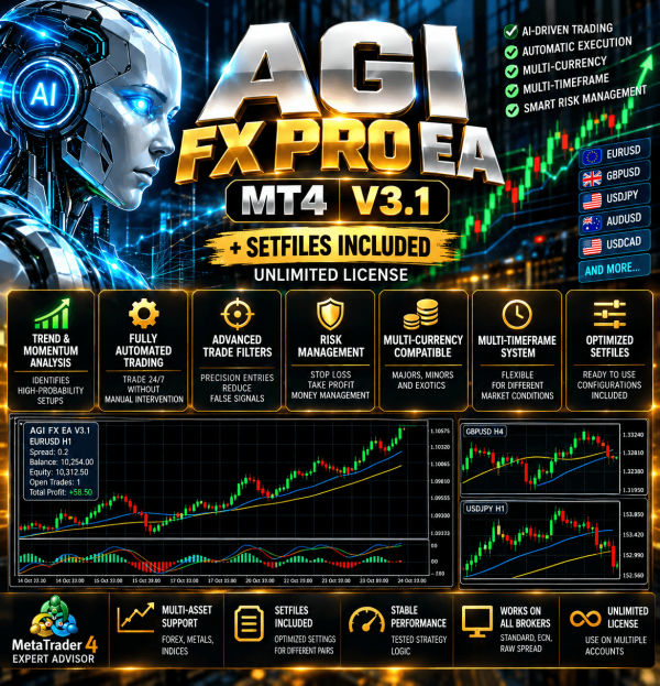 AGI FX Pro EA MT4 V3.1 + SetFiles (Unlimited) 1