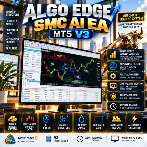 Algo Edge SMC AI Pro EA MT5 V3 1