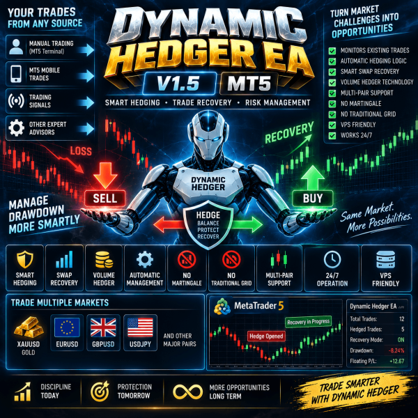 Dynamic Hedger EA V1.5 MT5 3