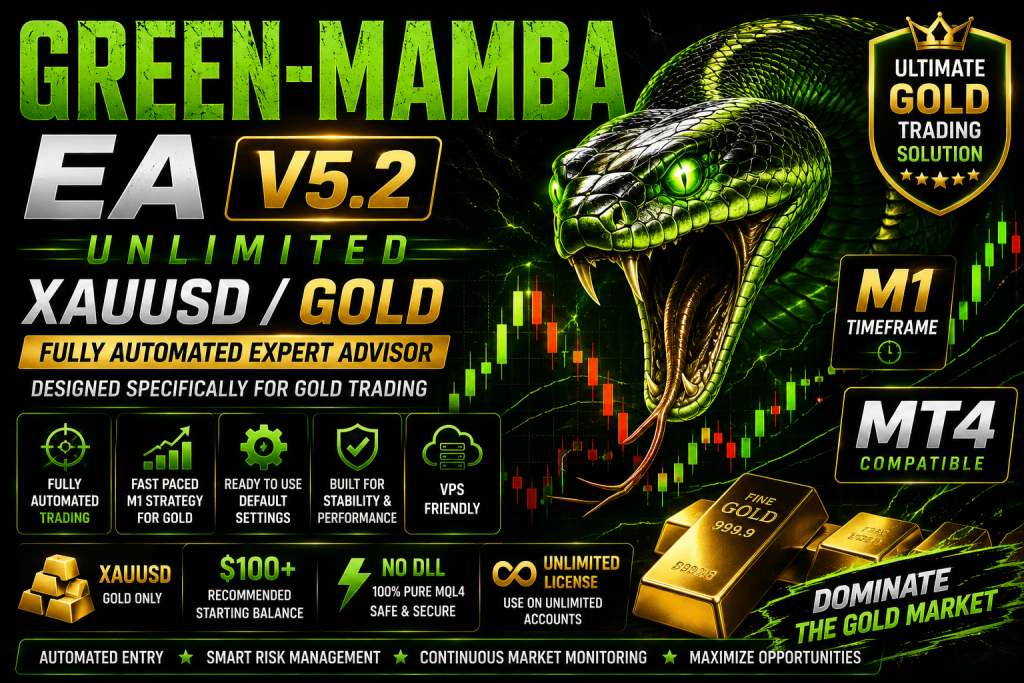 GREEN-MAMBA EA MT4 V5.2 Unlimited 1
