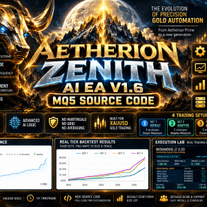 Aetherion Zenith AI EA V1.6 MQ5 Source Code – Advanced XAUUSD Gold Trading Robot(ORIGINAL) 1