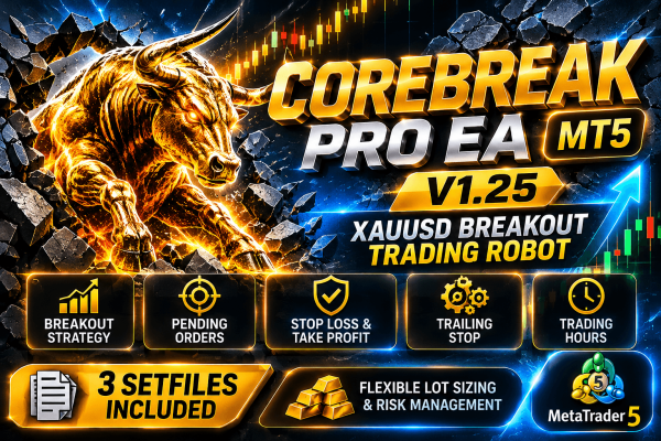 CoreBreak Pro EA MT5 V1.25 – XAUUSD Breakout Trading Robot + 3 SetFiles (Unlimited) 2