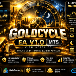 GoldCycle EA V1.0 MT5 with SetFiles – Smart XAUUSD Daily Trading Robot 1
