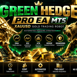 Green Hedge Pro EA MT5 – XAUUSD Gold Hedging Robot 1
