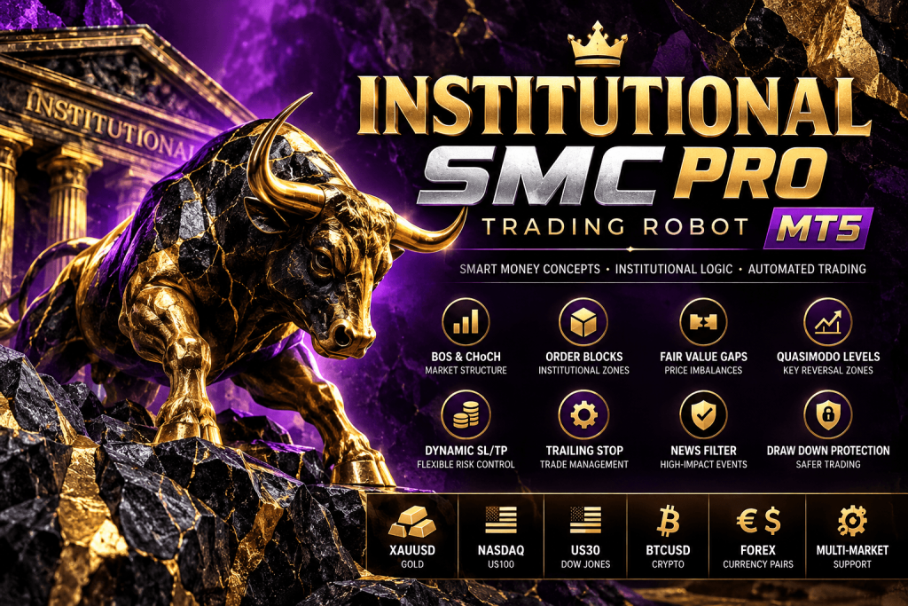 Institutional SMC Pro EA MT5 – Smart Money Concepts Trading Robot 1