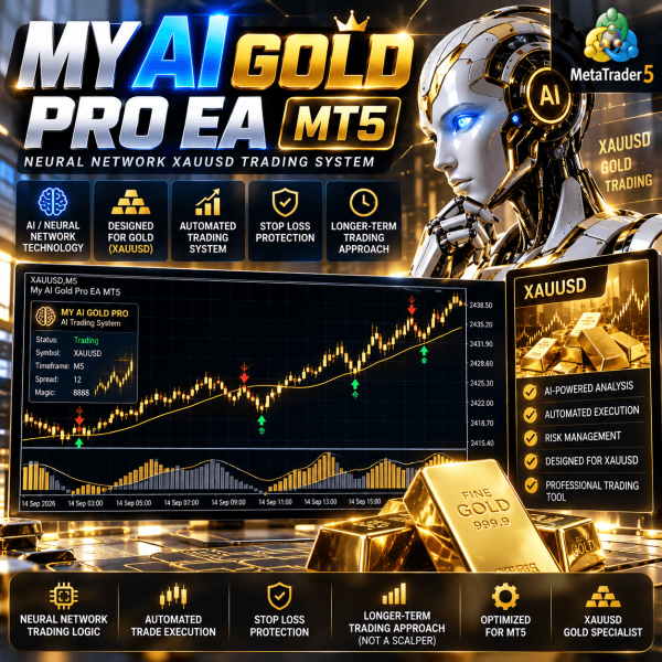 My AI Gold Pro EA MT5 – Neural Network XAUUSD Trading System 1