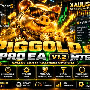 PigGold Pro EA V1.2 MT5 + SetFiles (Unlimited) – Smart Gold Trading Robot 1