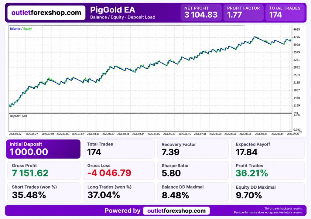 PigGold Pro EA V1.2 MT5 + SetFiles (Unlimited) – Smart Gold Trading Robot 7