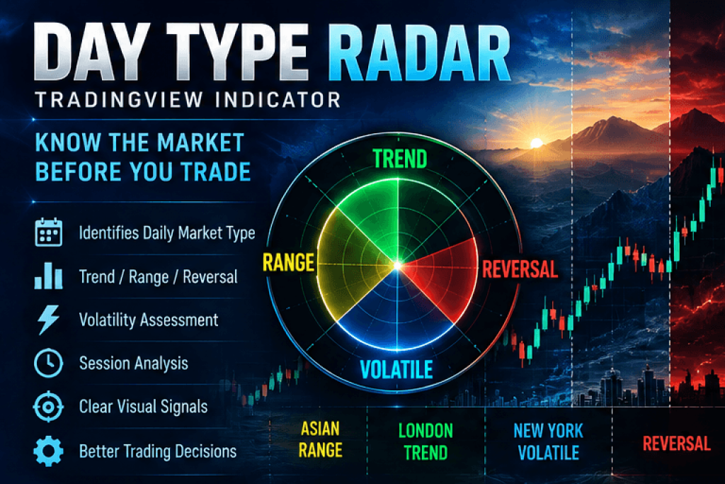 TradingView Ultimate 4-in-1 Indicator Bundle – Liquidity, Breakout, Money Flow & Day Type 3