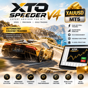 XTO Speeder V4 EA MT5 – Advanced XAUUSD DCA & Hedging System 1