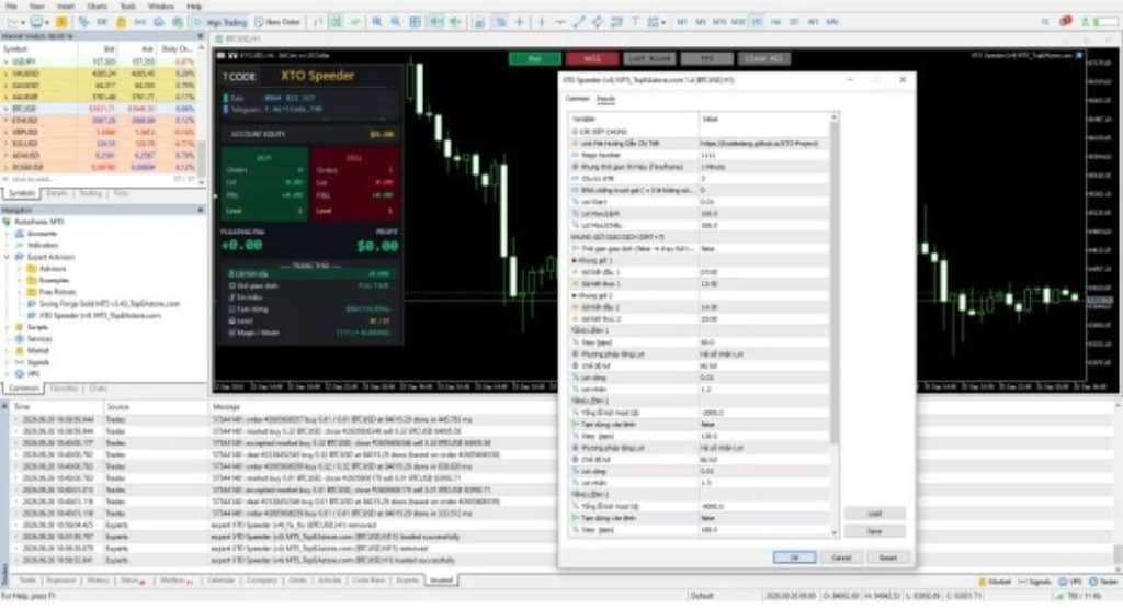 XTO Speeder V4 EA MT5 – Advanced XAUUSD DCA & Hedging System 2