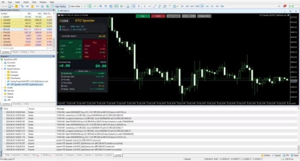 XTO Speeder V4 EA MT5 – Advanced XAUUSD DCA & Hedging System 3